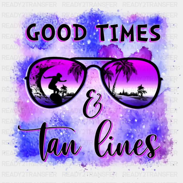 Good Times & Tan Lines - Surfing DTF Transfers ready2transfer
