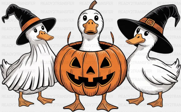 Goose In Jack o'Lantern - Halloween DTF Transfer