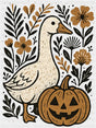 Goose With Jack o'Lantern - Halloween DTF Transfer ready2transfer