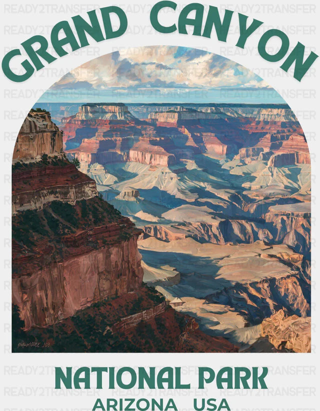 Grand Canyon National Park Arizona Usa Design - Parks Dtf Transfers