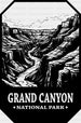 Grand Canyon National Park Design - National Parks DTF Transfers ready2transfer Black