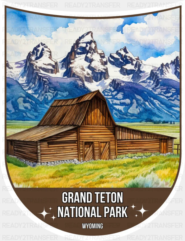 Grand Teton National Park Wyoming - National Parks DTF Transfer