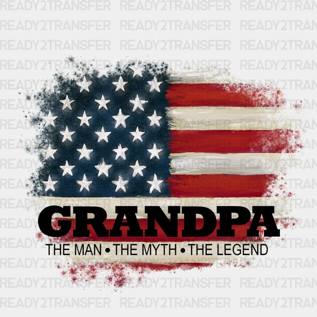 Grandpa The Man Myth Father’s Day Dtf Transfer