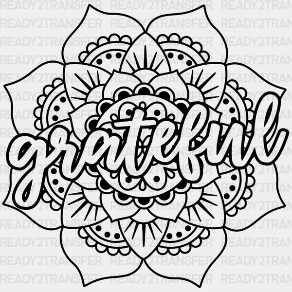 Grateful Floral DTF Transfer