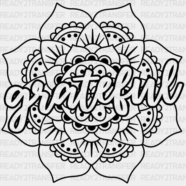 Grateful Floral Dtf Transfer