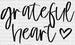 Grateful Heart DTF Transfer ready2transfer Black