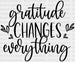 Gratitude Changes Everything DTF Transfer ready2transfer Black