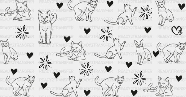 Gray Cat Design - Pets Cup Wrap UV Sticker Permanent UV DTF Decal