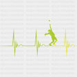 Green ECG Line - Tennis DTF Transfers ready2transfer