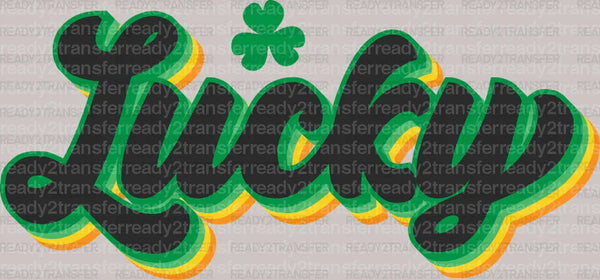 Green Lucky DTF Transfer