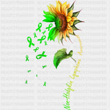 Green & Yellow Sunflower - Lymphoma DTF Transfers ready2transfer