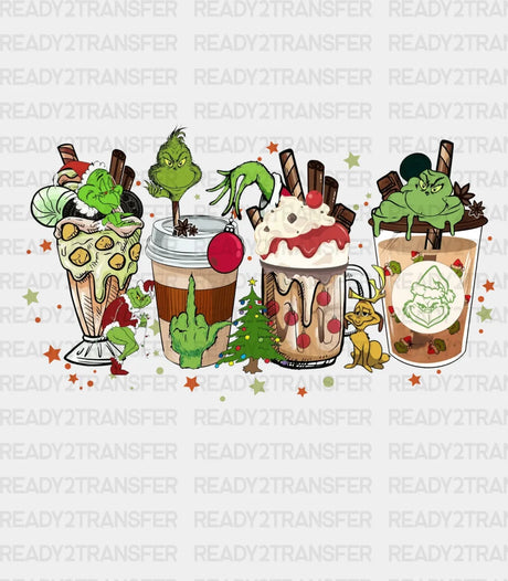 Grinch Drinks Dtf Transfer