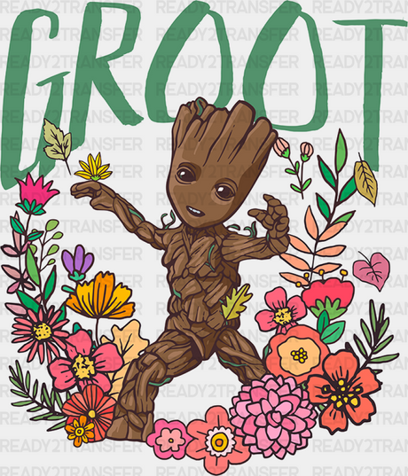 Groot Disney Dtf Transfer Adult Unisex - S & M (10’) / White