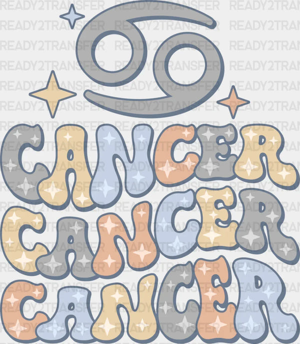Groovy Cancer Design - Zodiacs & Horoscopes DTF heat transfer