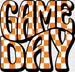 Groovy Gameday Design - Gameday DTF Heat Transfer ready2transfer Black