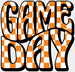 Groovy Gameday Design - Gameday DTF Heat Transfer ready2transfer White