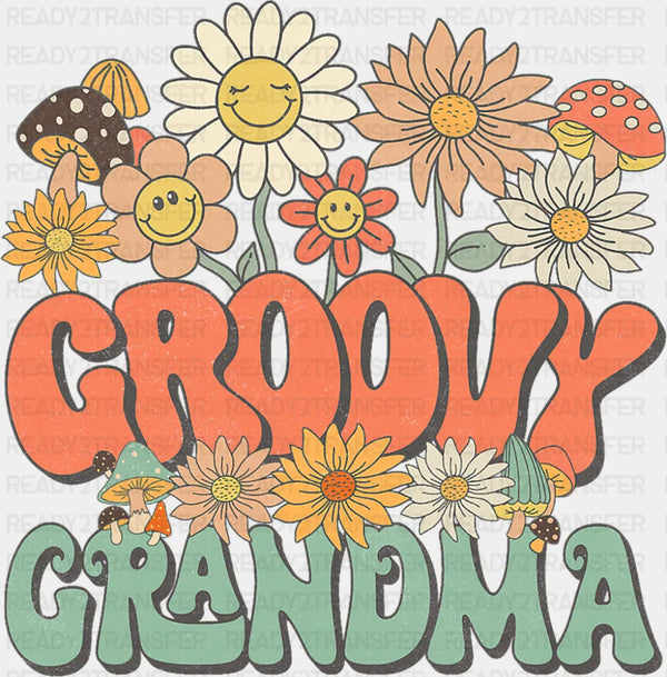 Groovy Grandma Flowers - Good Vibes DTF Transfer