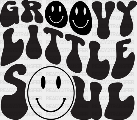 Groovy Little Soul - Kids Dtf Heat Transfer Adult Unisex S & M (10’’) / Dark Color Design (See