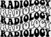 Groovy Radiology Design - Radiology DTF Transfers ready2transfer Black