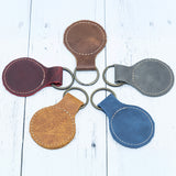Custom Engraved Leather Keychain – Circle Transfer Kingdom