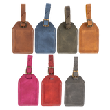 Custom Engraved Leather Luggage Tag Transfer Kingdom