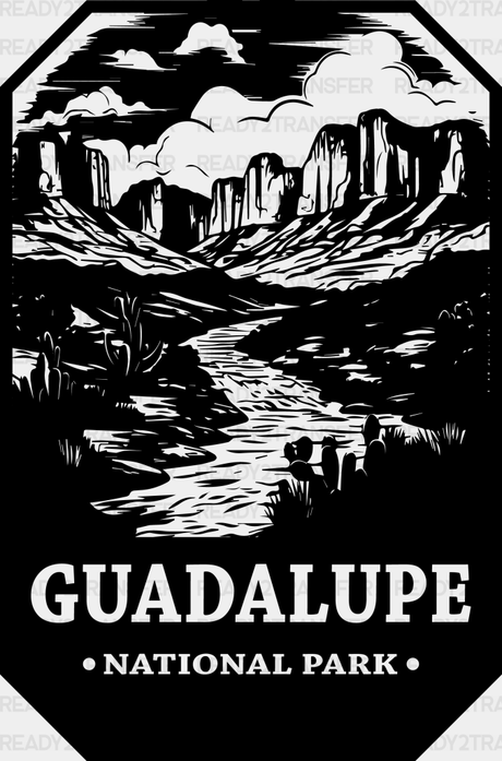 Guadalupe National Park Design - Parks Dtf Transfers Adult Unisex S & M (10’) / Black