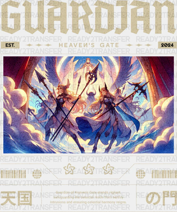 Guardian Heaven's Gate - Anime DTF heat transfer