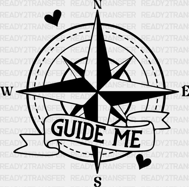 Guide Me - Boyfriend-Girlfriend Dtf Heat Transfer Adult Unisex S & M (10’’) / Dark Color Design