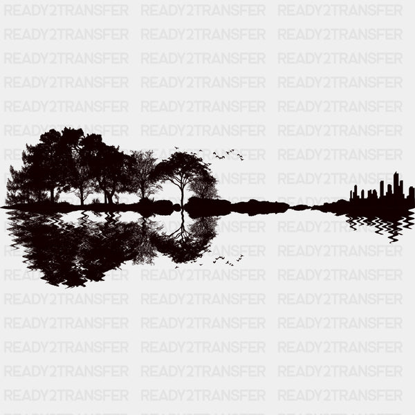 Guitar Silhouette - Music DTF Transfers