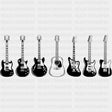 Guitars - Music DTF Transfers ready2transfer Dark Color Design (See Imaging)