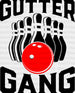 Gutter Gang - Bowling DTF Heat Transfer ready2transfer Black