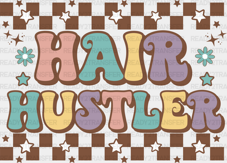 Hair Hustler Star Design - Stylist Dtf Heat Transfer