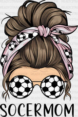 Hair Style Soccer Mom Design - Dtf Heat Transfer