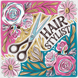 Hair Stylist Colorful Square - Hair Stylist DTF Transfers ready2transfer