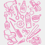 Hair Stylist Items - Hair Stylist DTF Transfers ready2transfer Pink Color Design (See Imaging)