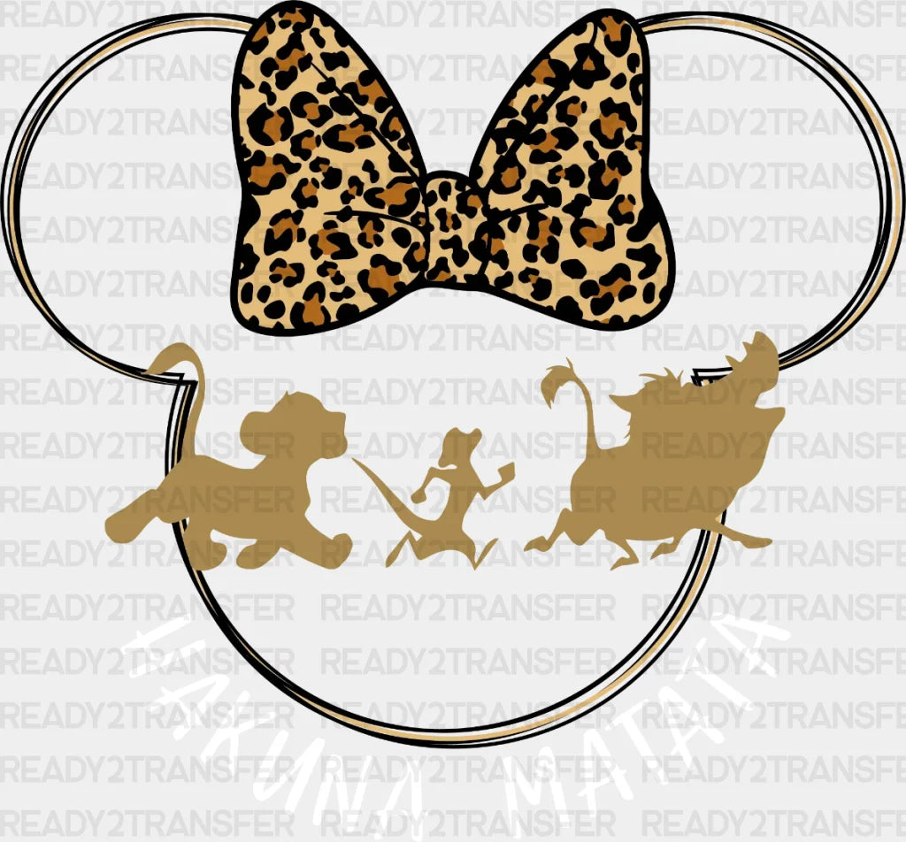 Hakuna Matata Disney Safari Dtf Heat Transfer Vacation Design Mickey Minnie