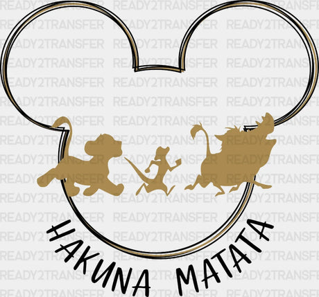 Hakuna Matata Disney Safari Dtf Heat Transfer Vacation Design Mickey Minnie