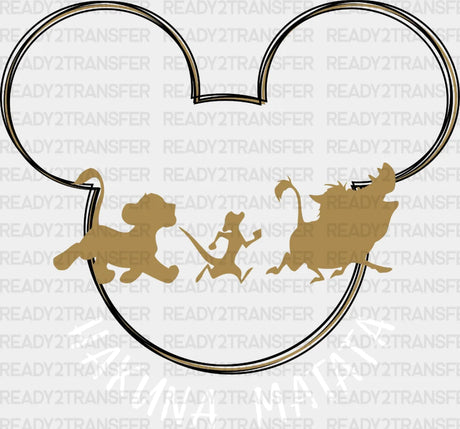 Hakuna Matata Disney Safari Dtf Heat Transfer Vacation Design Mickey Minnie