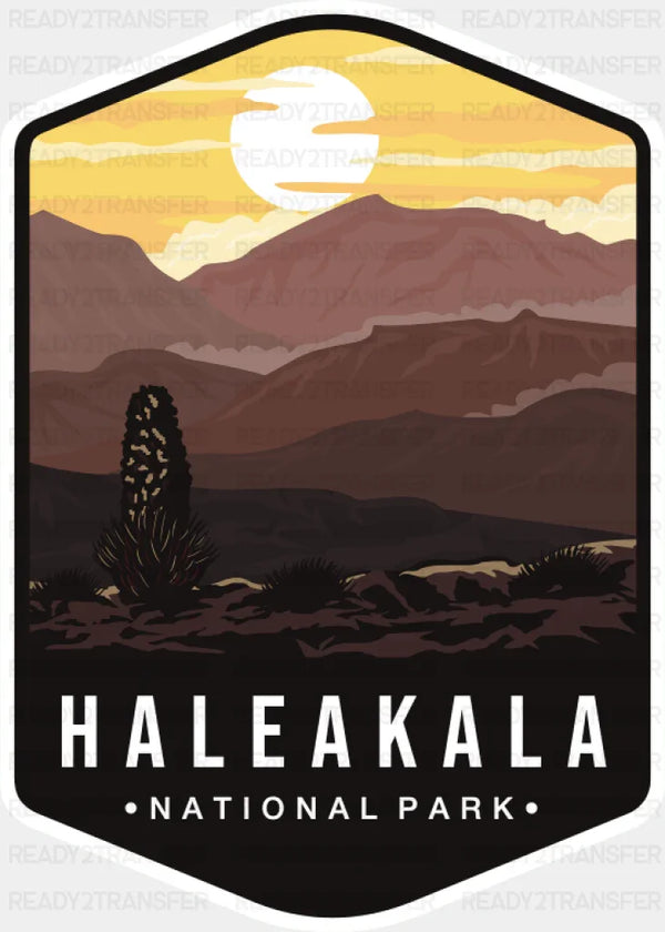 Haleakala National Park Colorful Design - National Parks DTF Transfer