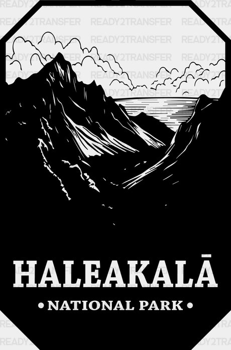 Haleakala National Park Design - Parks Dtf Transfers Adult Unisex S & M (10’) / Black