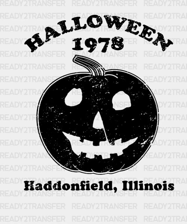HALLOWEEN 1978 DTF Transfer ready2transfer Black