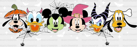 Halloween Cartoon Characters Dtf Transfer
