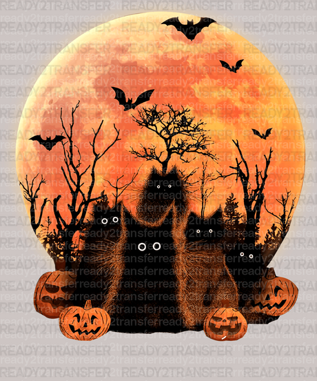 Halloween Cats DTF Transfer - ready2transfer