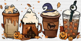 Halloween Coffees - Halloween DTF Transfer