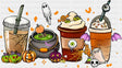 Halloween Drinks Design Halloween DTF Transfer
