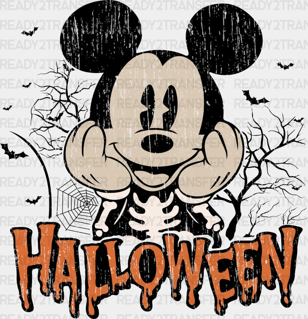 Halloween Minnie And Mickey Dtf Transfer