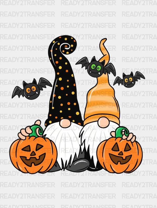 HALLOWEEN PUMPKIN AND BAT DTF Transfer