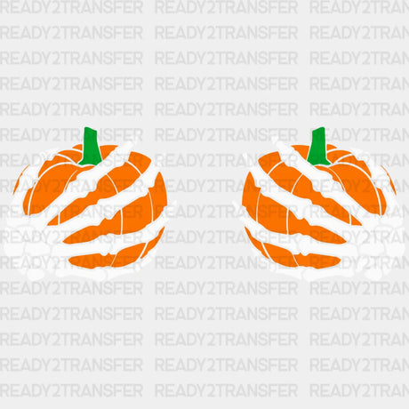 Halloween Pumpkin Hand Dtf Transfer