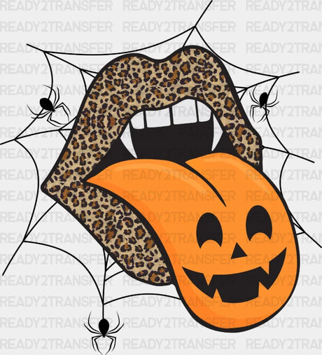Halloween Web Lips Dtf Transfer