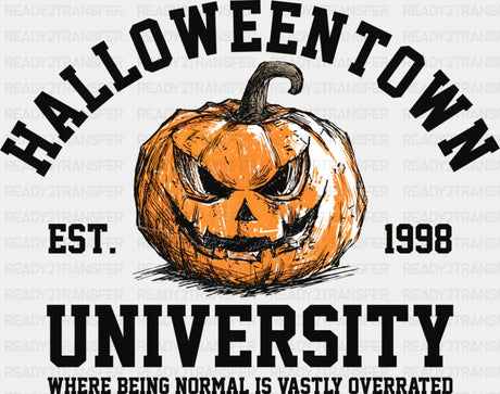 Halloweentown University Halloween DTF Transfer Adult Unisex S & M (10’’) / Dark Color Design (See Imaging)